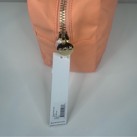 NWT Stoney Clover Lane Peach Classic Large Pouch & M A Letters Travel Bag - Picture 4 of 8